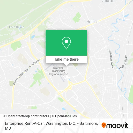 Enterprise Rent-A-Car map