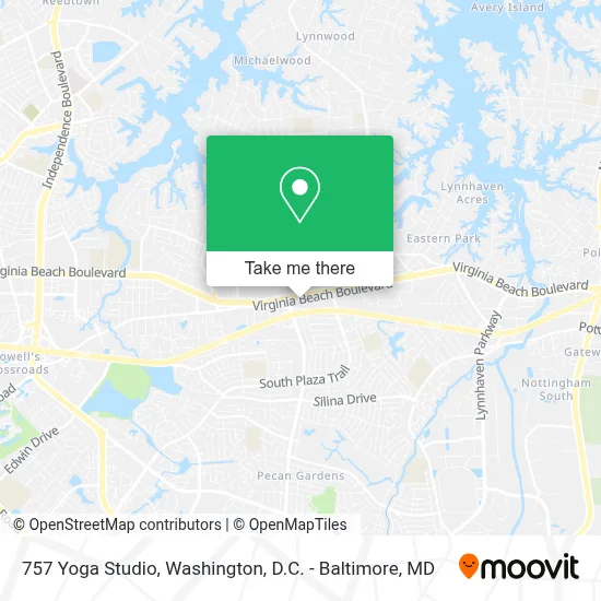 757 Yoga Studio map
