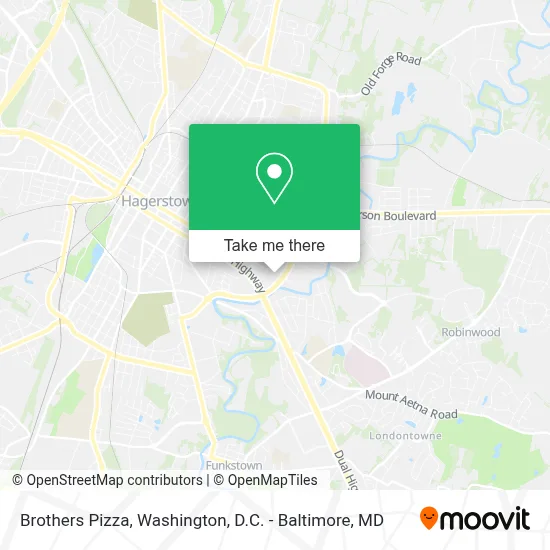 Brothers Pizza map