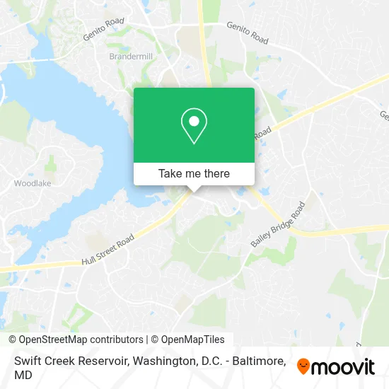 Swift Creek Reservoir map