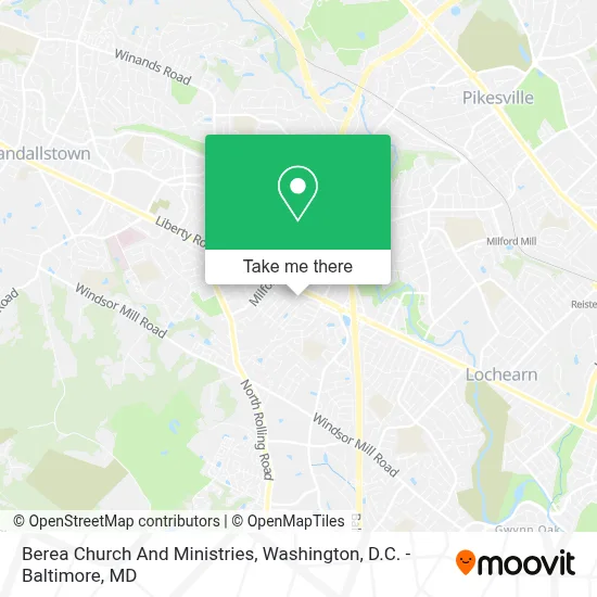 Berea Church And Ministries map