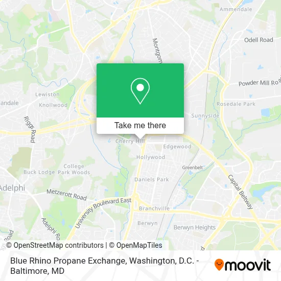 Blue Rhino Propane Exchange map