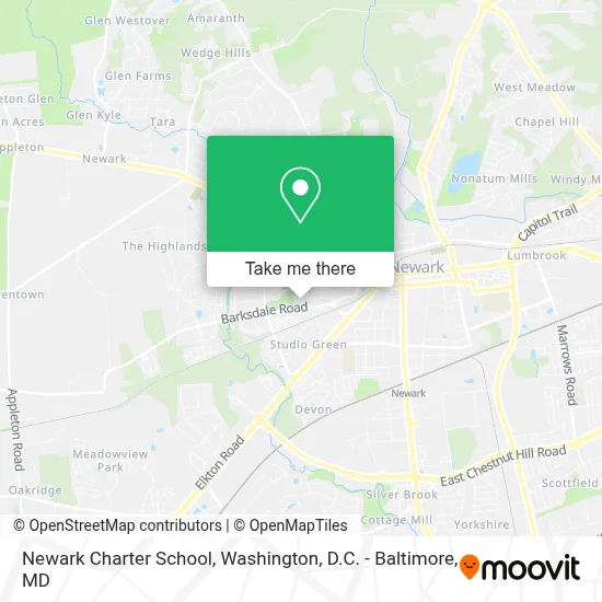 Newark Charter School map