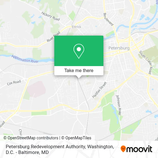 Petersburg Redevelopment Authority map