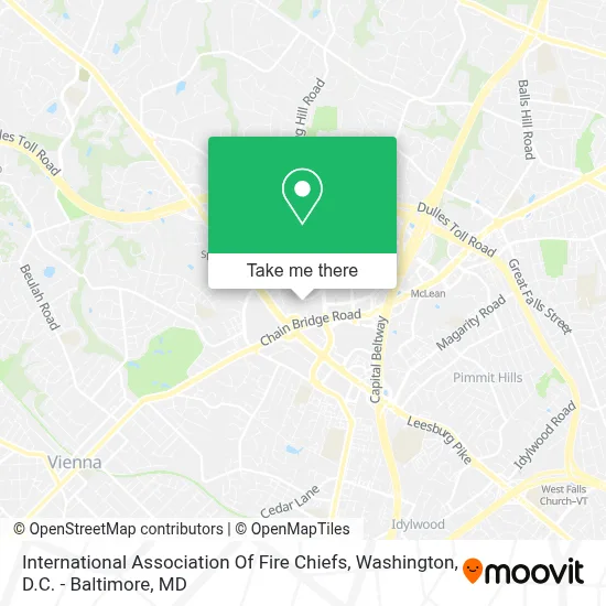 International Association Of Fire Chiefs map