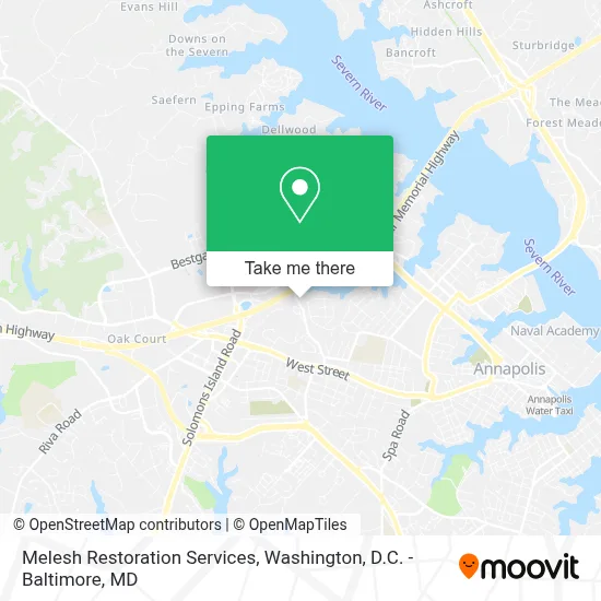 Melesh Restoration Services map