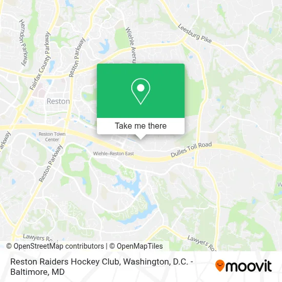 Reston Raiders Hockey Club map