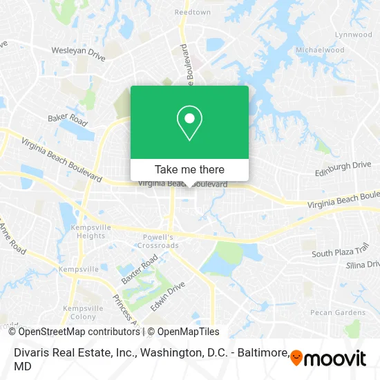 Divaris Real Estate, Inc. map
