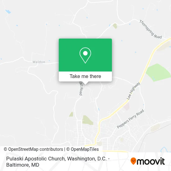 Pulaski Apostolic Church map