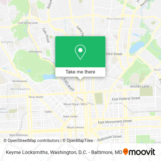 Keyme Locksmiths map