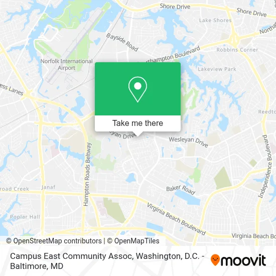 Campus East Community Assoc map