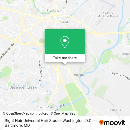 Right Hair Universal Hair Studio map