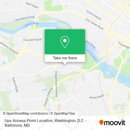 Ups Access Point Location map