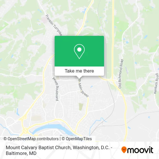 Mount Calvary Baptist Church map
