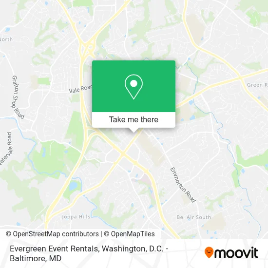 Evergreen Event Rentals map