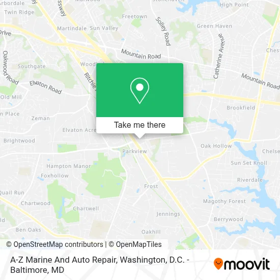 A-Z Marine And Auto Repair map