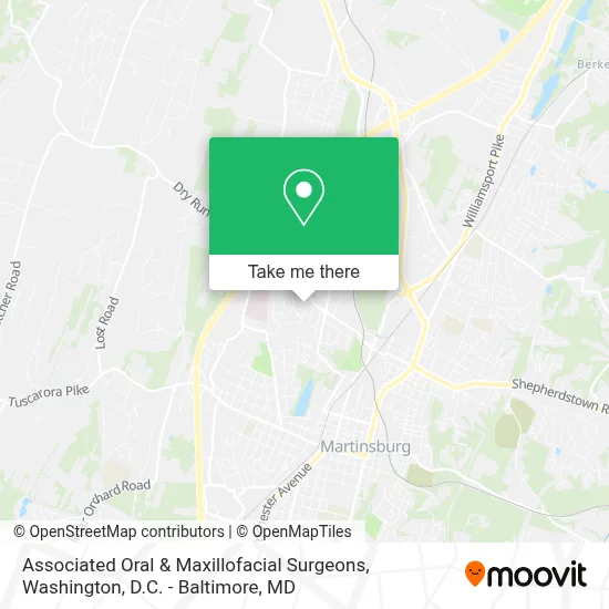 Associated Oral & Maxillofacial Surgeons map