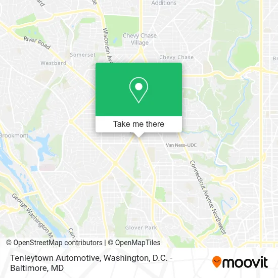 Tenleytown Automotive map