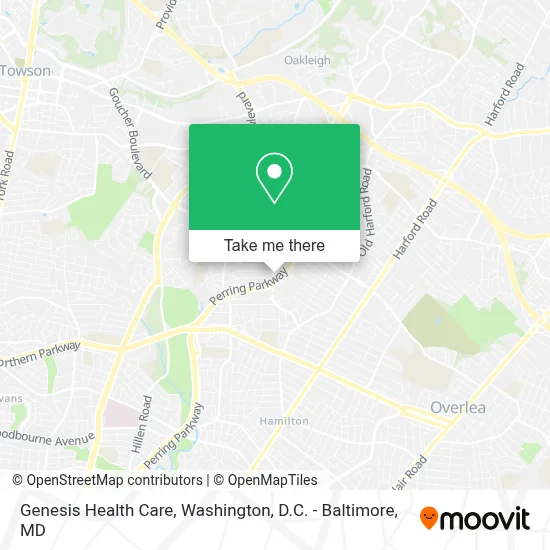 Genesis Health Care map