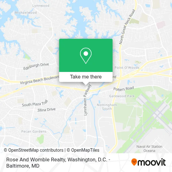 Rose And Womble Realty map