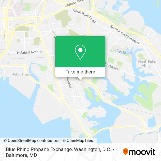 Blue Rhino Propane Exchange map