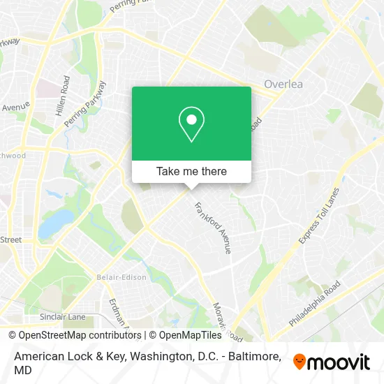American Lock & Key map
