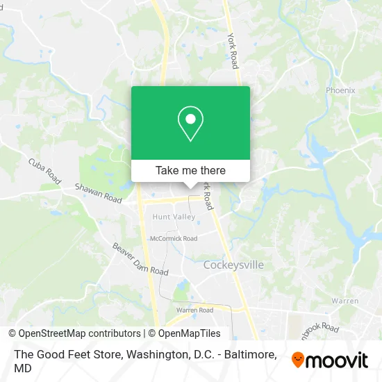 The Good Feet Store map