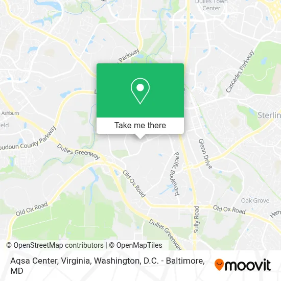 Aqsa Center, Virginia map