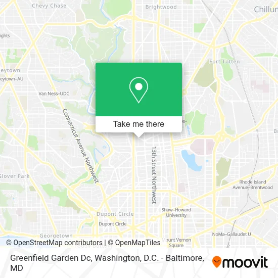 Greenfield Garden Dc map