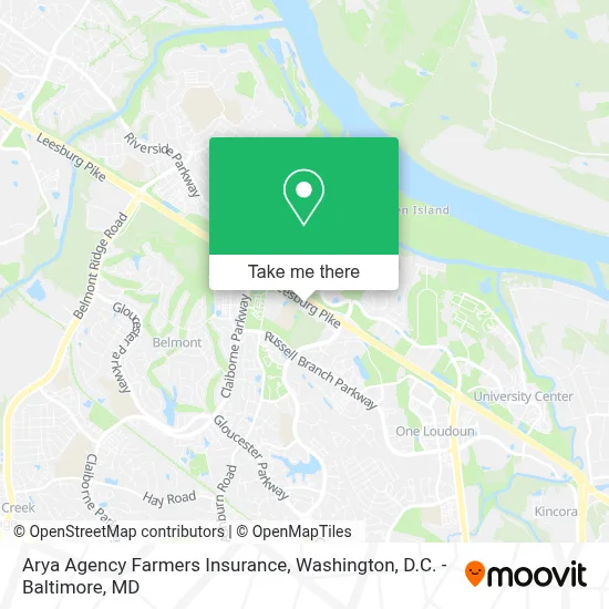 Arya Agency Farmers Insurance map