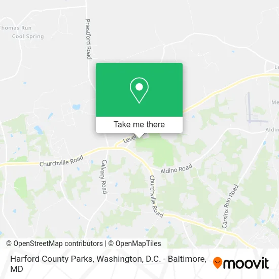 Harford County Parks map