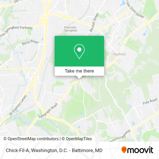 Chick-Fil-A map
