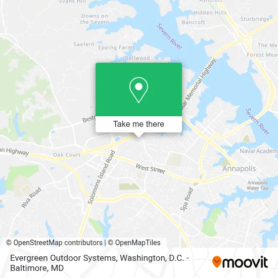 Evergreen Outdoor Systems map