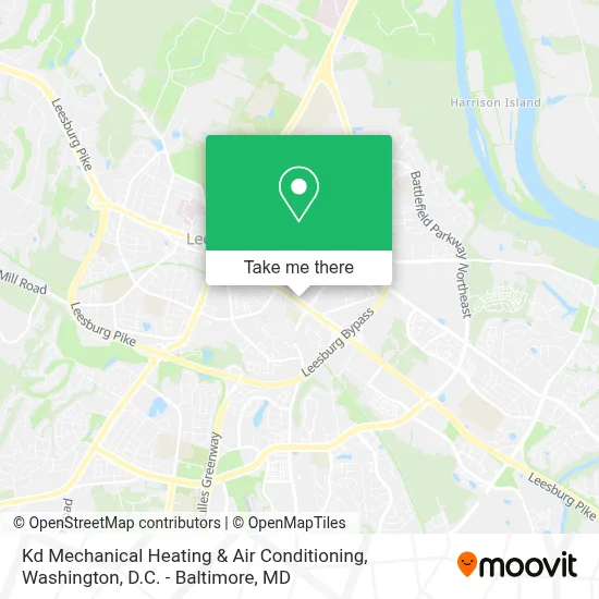 Kd Mechanical Heating & Air Conditioning map