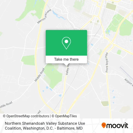 Northern Shenandoah Valley Substance Use Coalition map