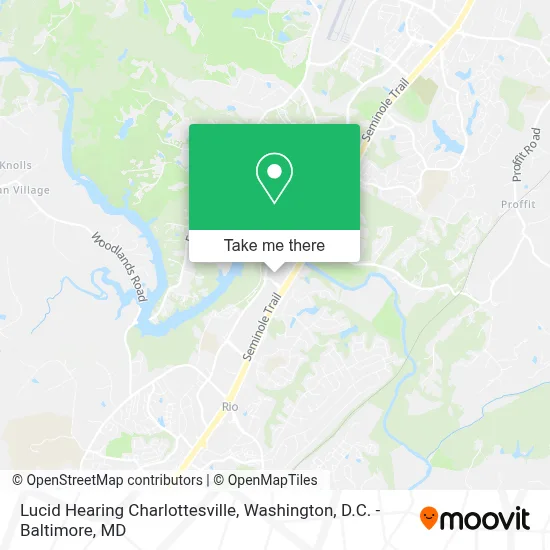 Lucid Hearing Charlottesville map