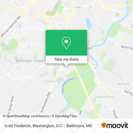Icdd Frederick map