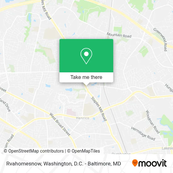 Rvahomesnow map