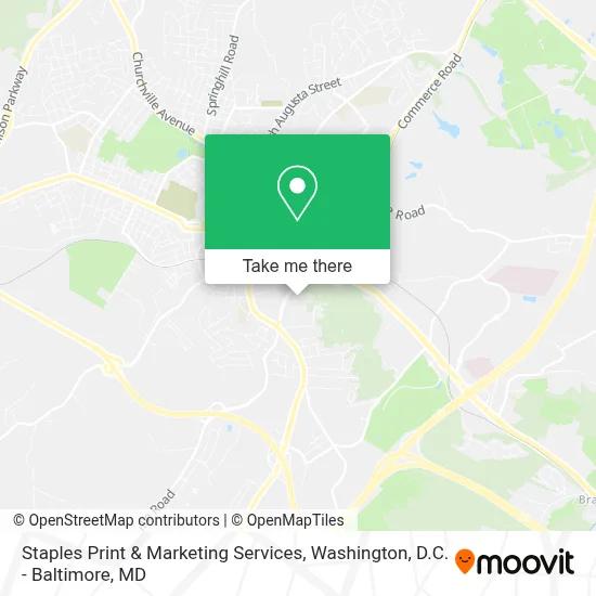 Staples Print & Marketing Services map