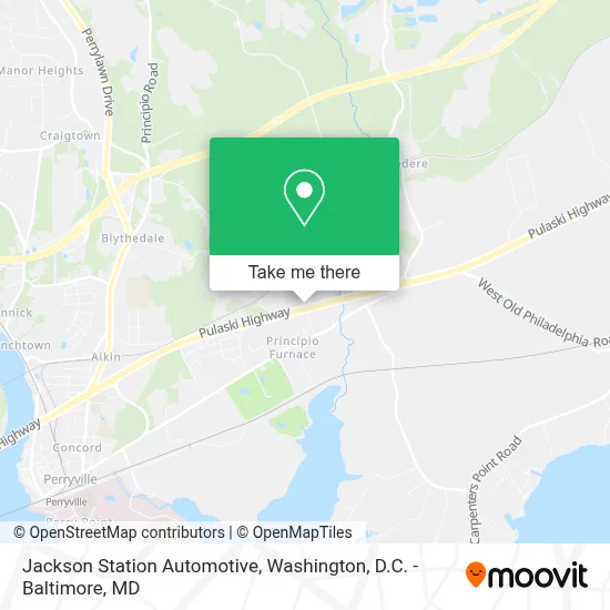 Jackson Station Automotive map