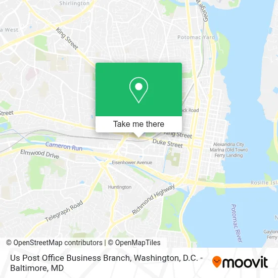 Us Post Office Business Branch map
