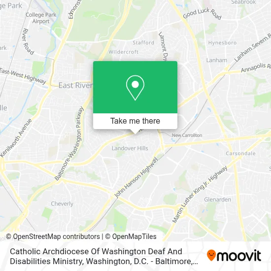 Catholic Archdiocese Of Washington Deaf And Disabilities Ministry map