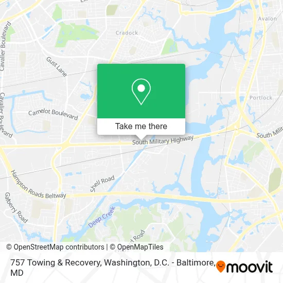 757 Towing & Recovery map