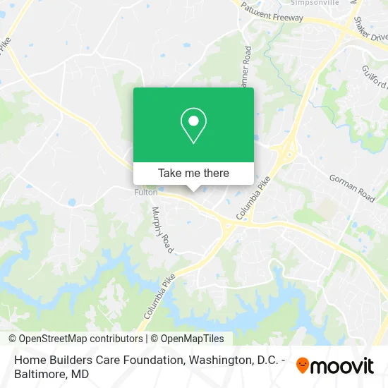 Home Builders Care Foundation map