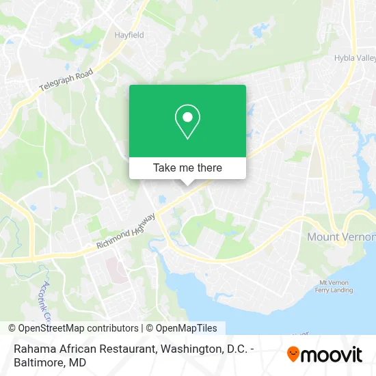 Rahama African Restaurant map