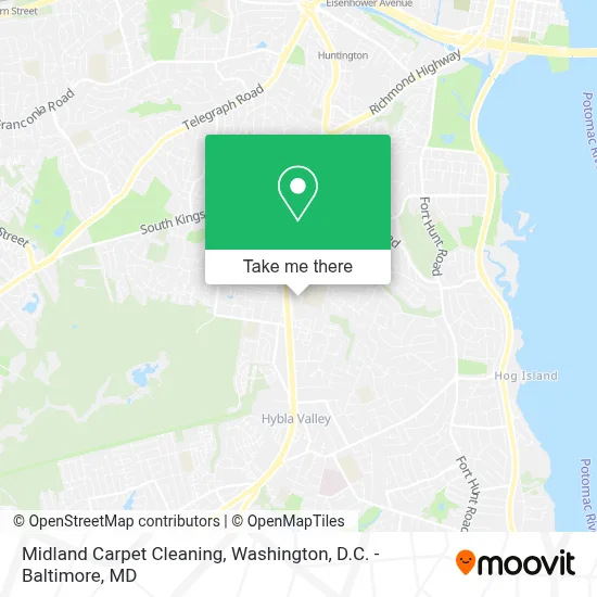 Midland Carpet Cleaning map