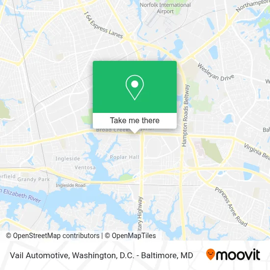 Vail Automotive map