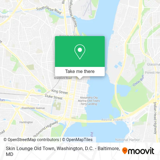 Skin Lounge Old Town map