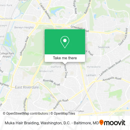 Muka Hair Braiding map