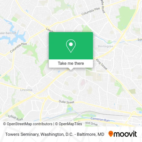 Towers Seminary map